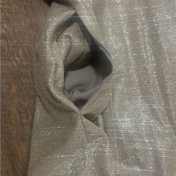 GUC Lulu’s lookout weekend sparkly gold skater dress with pockets size XL - Picture 10 of 14